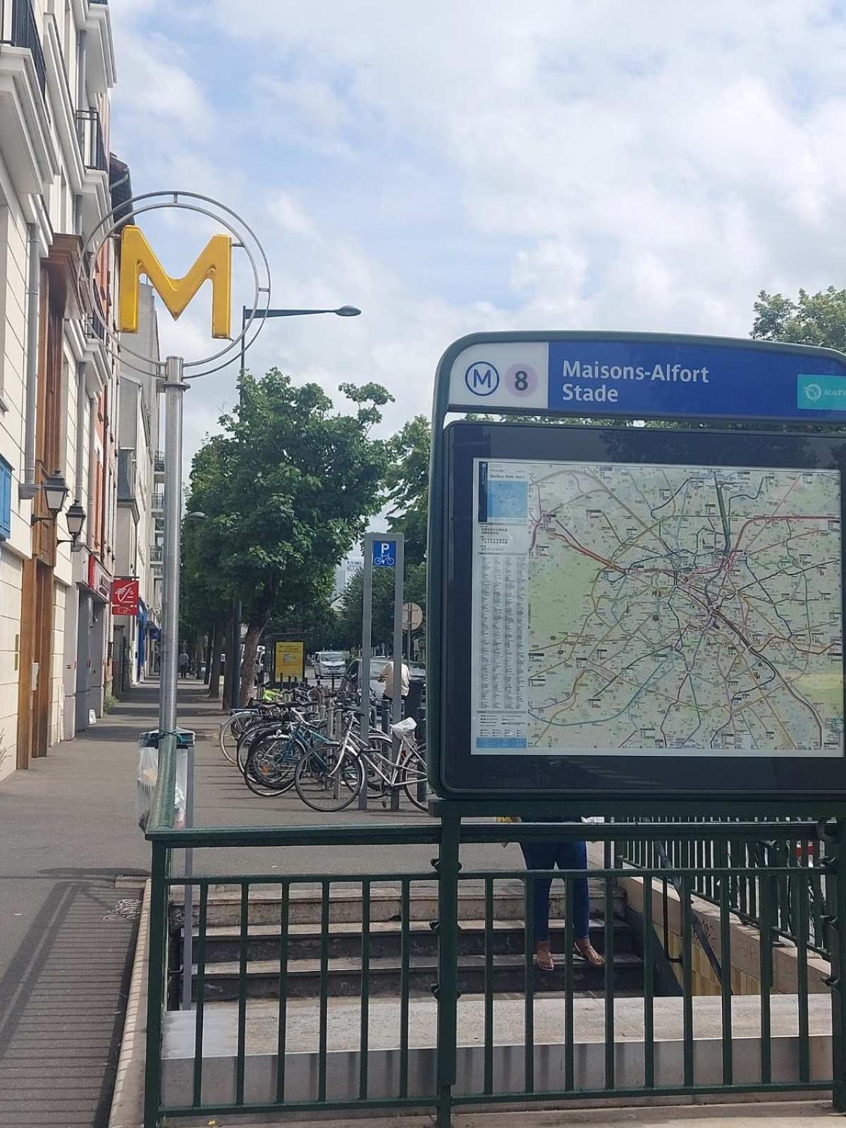 Charme, Originalite, -1 Minute Metro Lägenhet Maisons-Alfort Exteriör bild